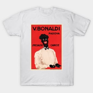 V BONALDI PADOVA Special Tailored Shirts Vintage Italy Advertisement Art Deco T-Shirt